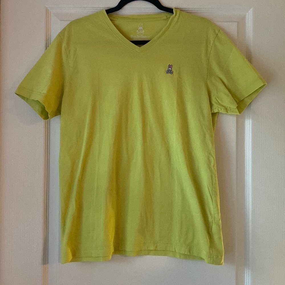 Men's Yellow V-Neck T-Shirt
